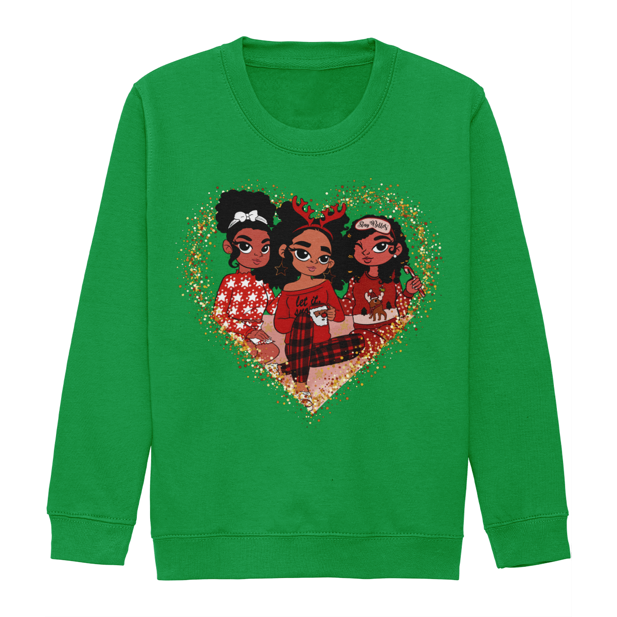 Frobelles Cozy Christmas Girls Sweatshirt 🎀 ❄️