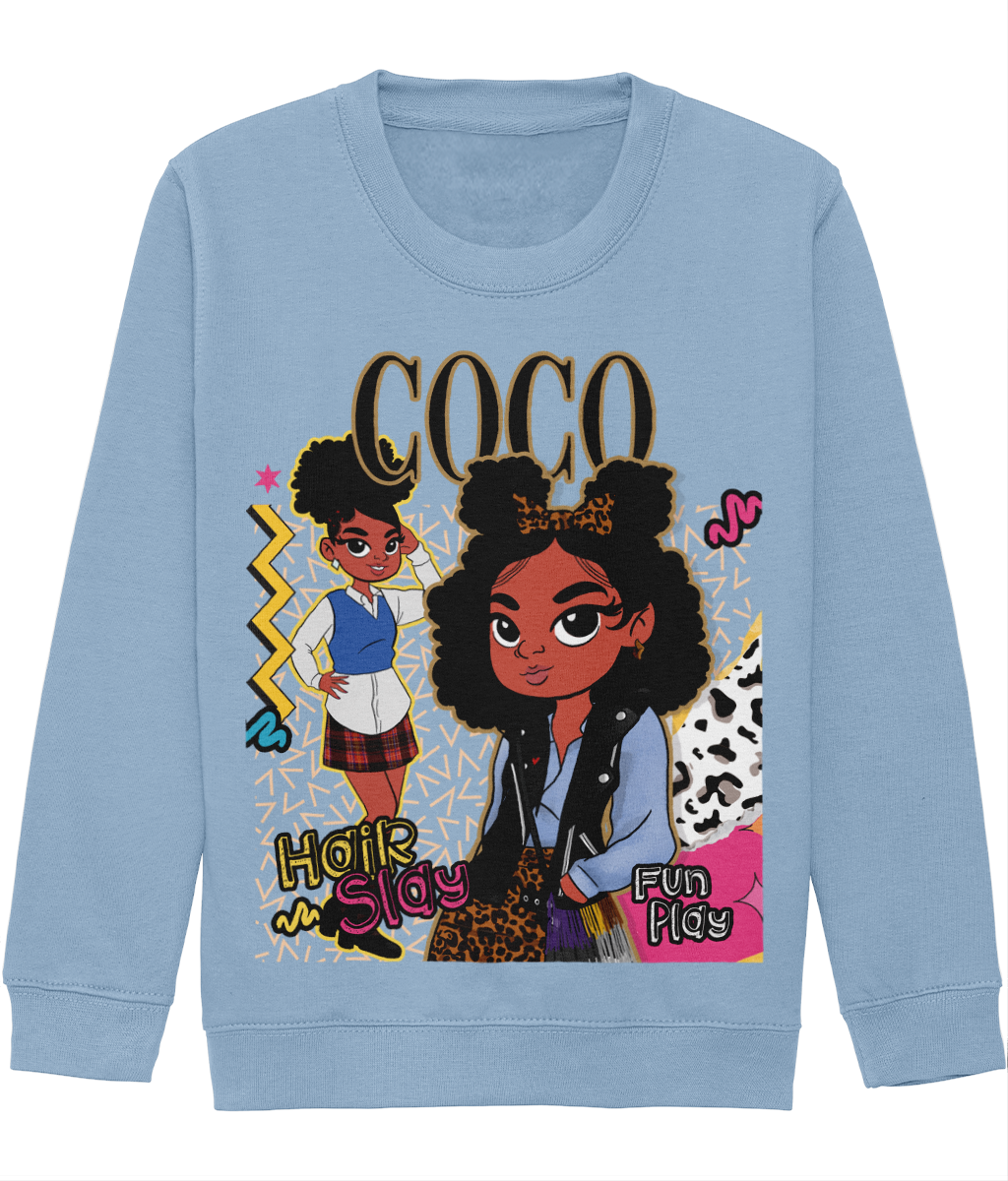 Coco's 'Hair Slay, Fun Play' Sweatshirt 🧡