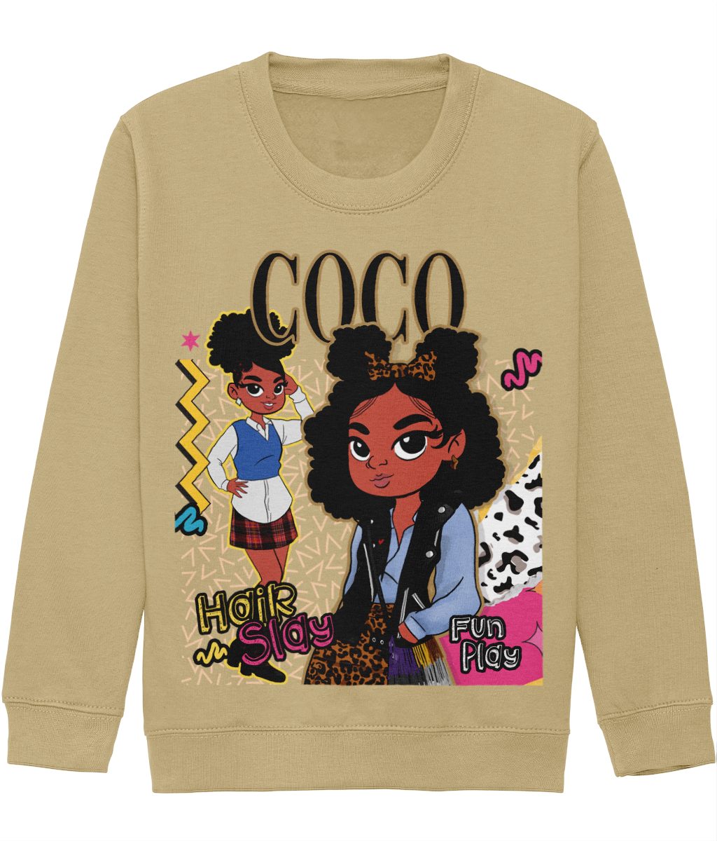 Coco's 'Hair Slay, Fun Play' Sweatshirt 🧡