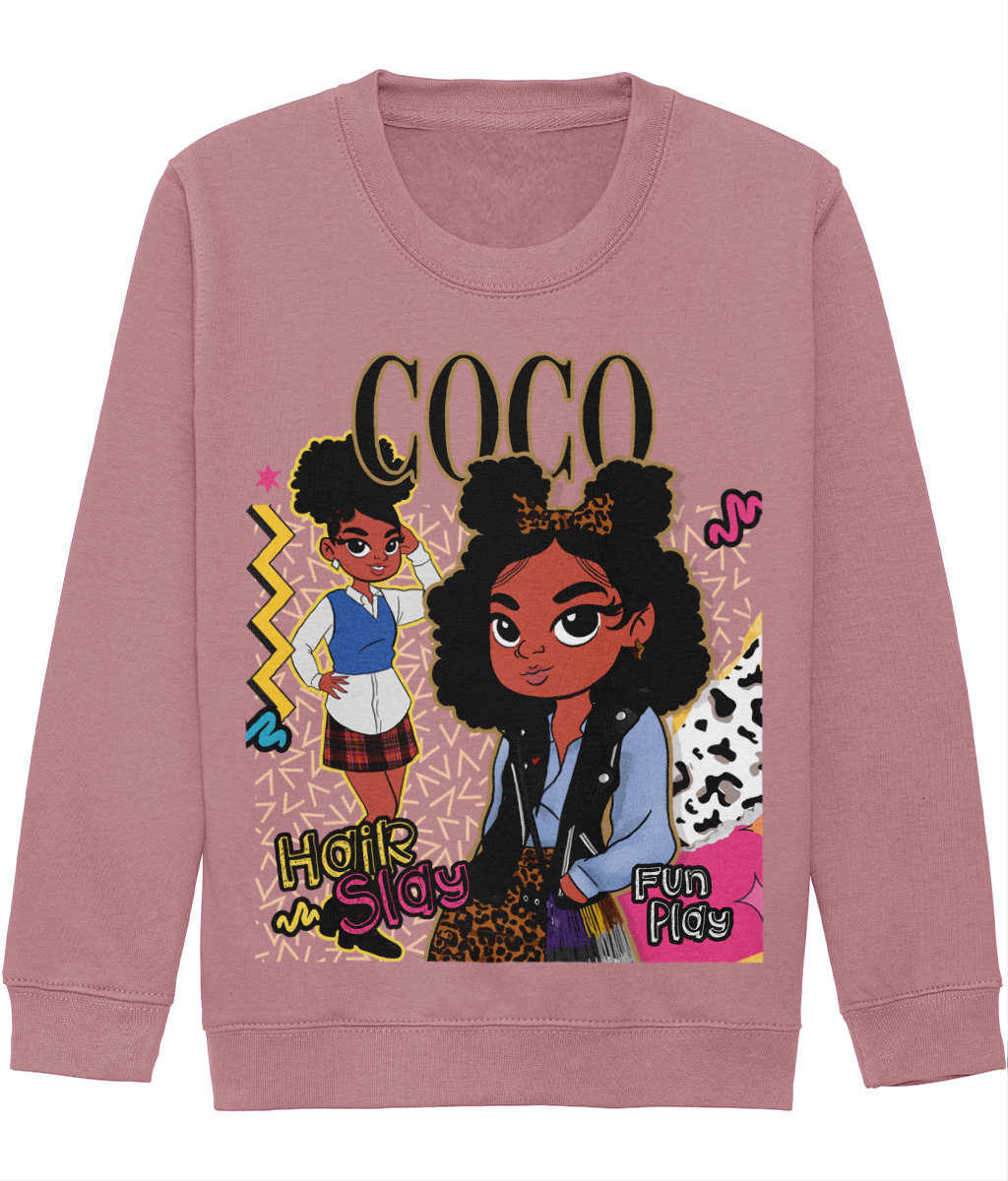 Coco's 'Hair Slay, Fun Play' Sweatshirt 🧡