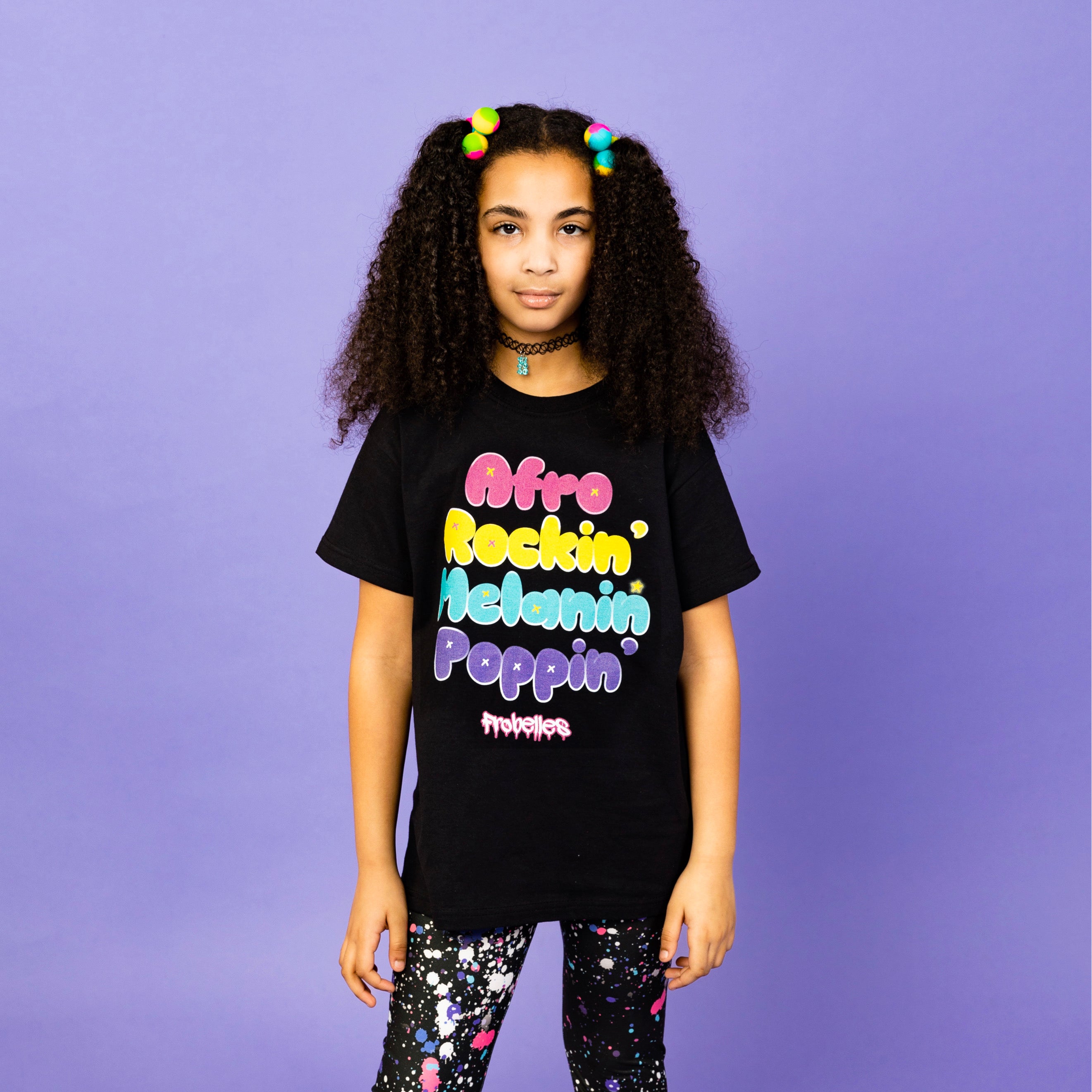 Frobelles Afro Rockin' Girls T-Shirt 💜