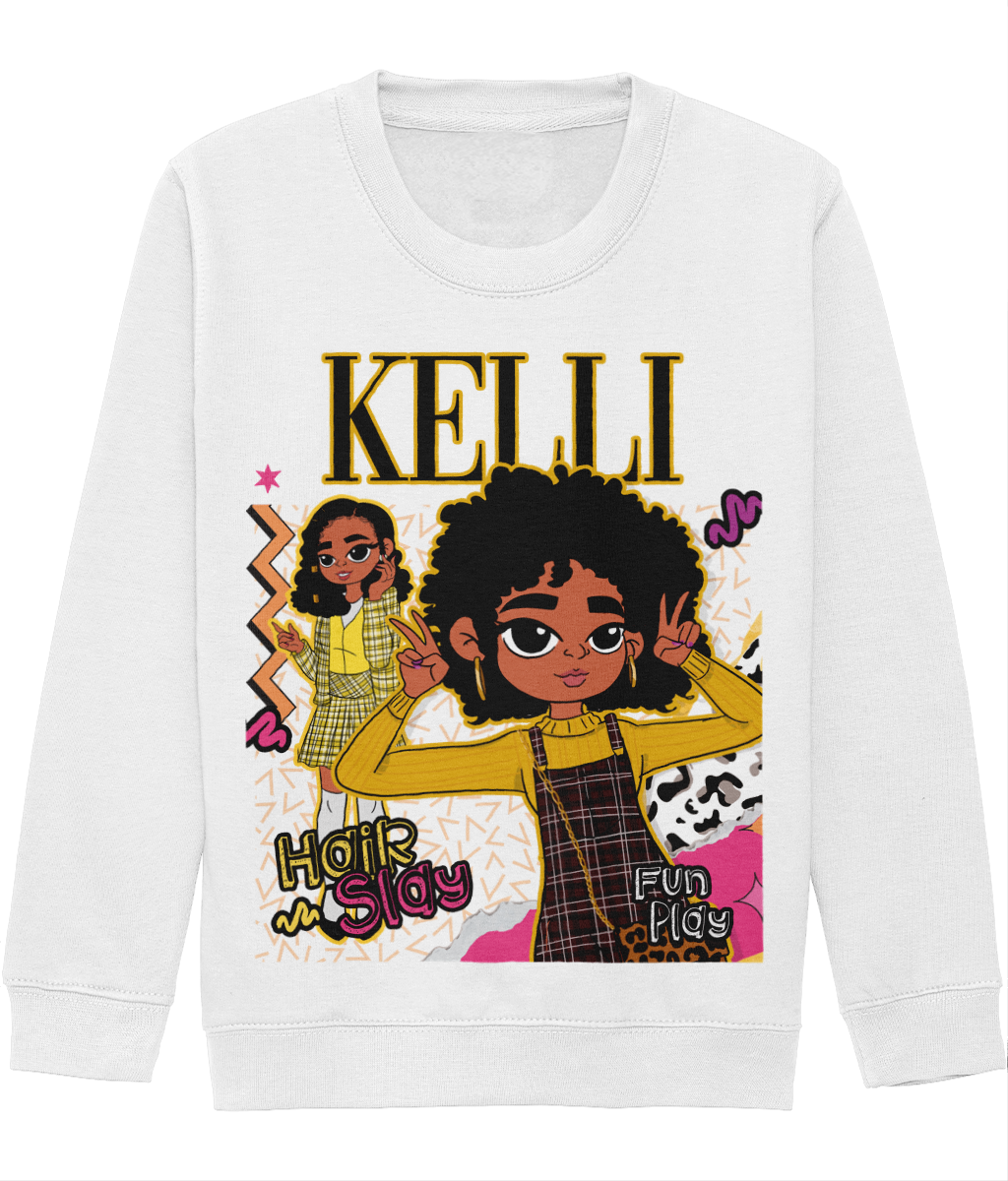 Kelli's 'Hair Slay, Fun Play' Sweatshirt 💛