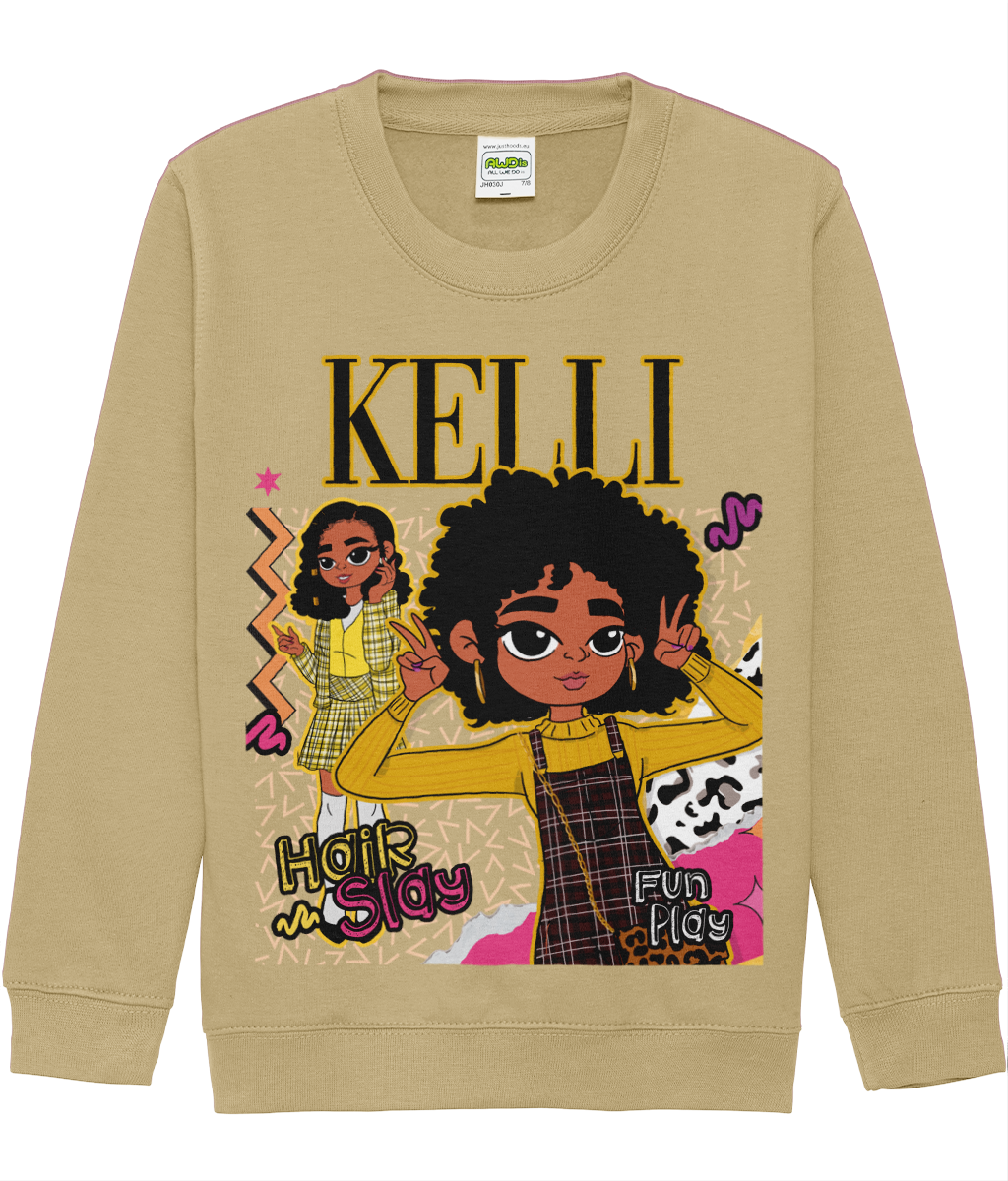 Kelli's 'Hair Slay, Fun Play' Sweatshirt 💛
