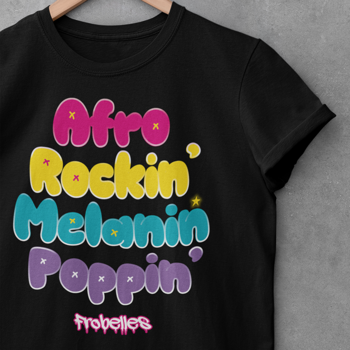 Frobelles Afro Rockin' Girls T-Shirt 💜