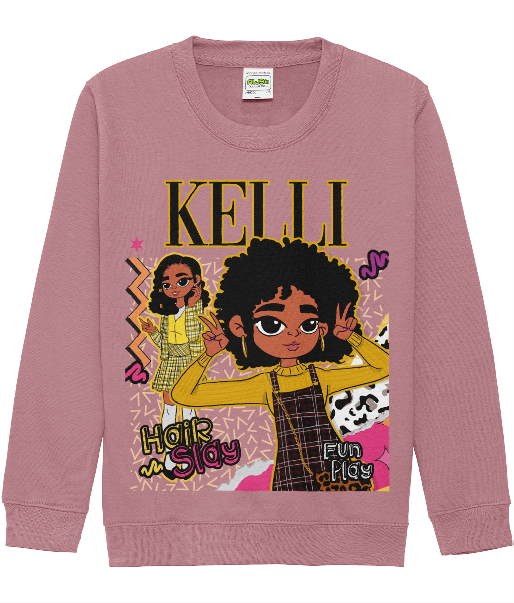 Kelli's 'Hair Slay, Fun Play' Sweatshirt 💛