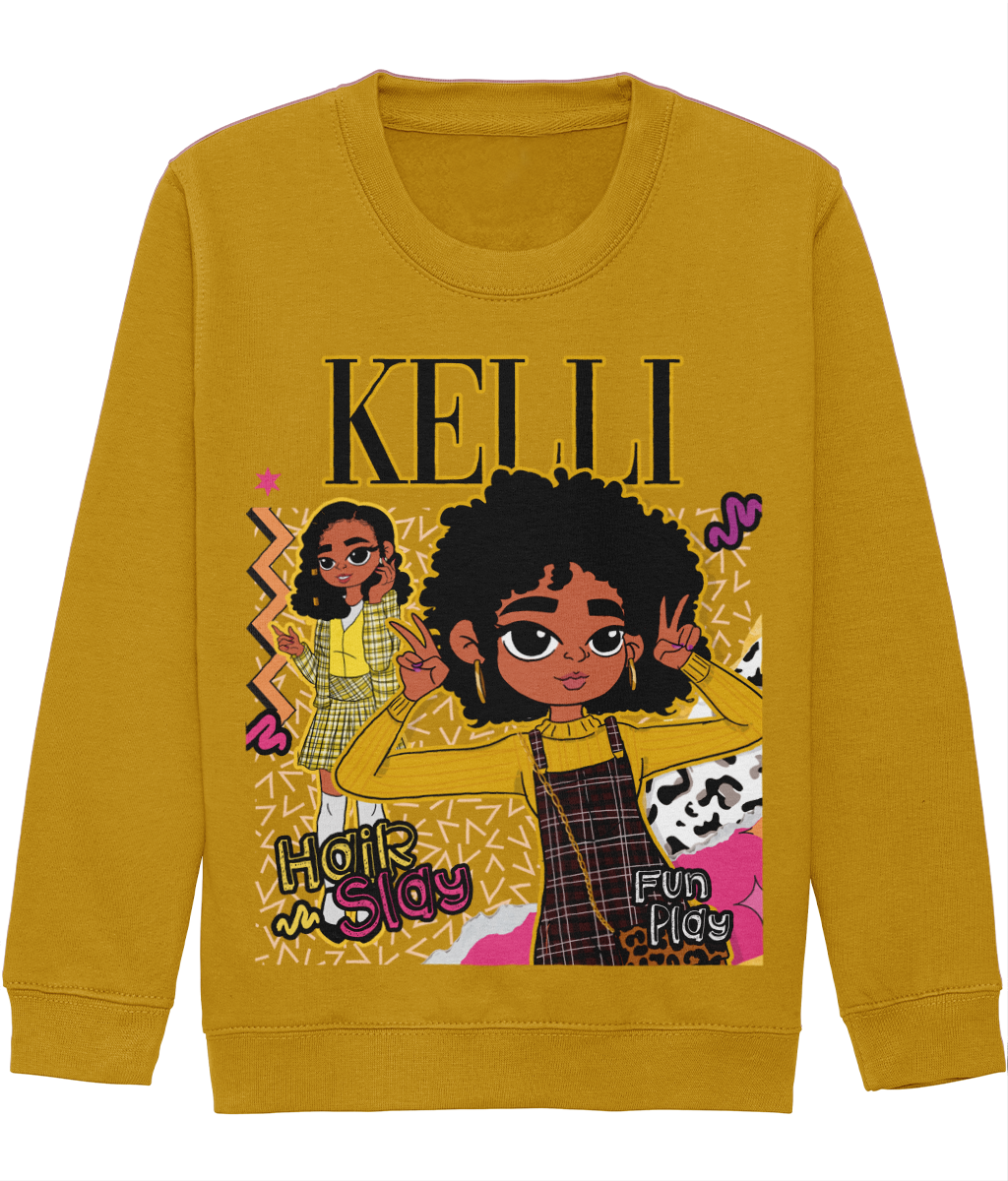 Kelli's 'Hair Slay, Fun Play' Sweatshirt 💛