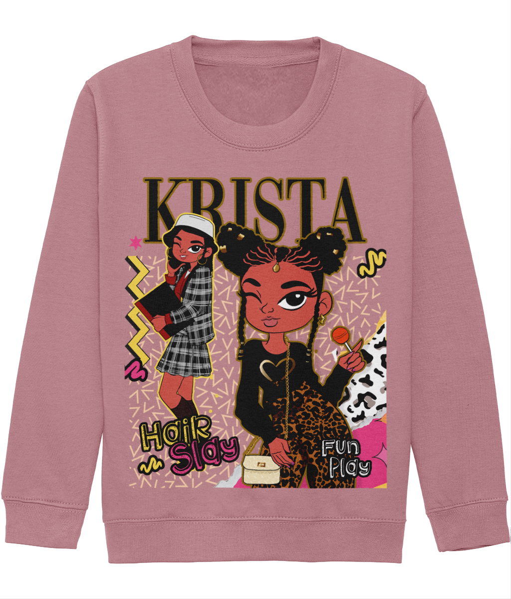Krista’s 'Hair Slay, Fun Play' Sweatshirt 🤎