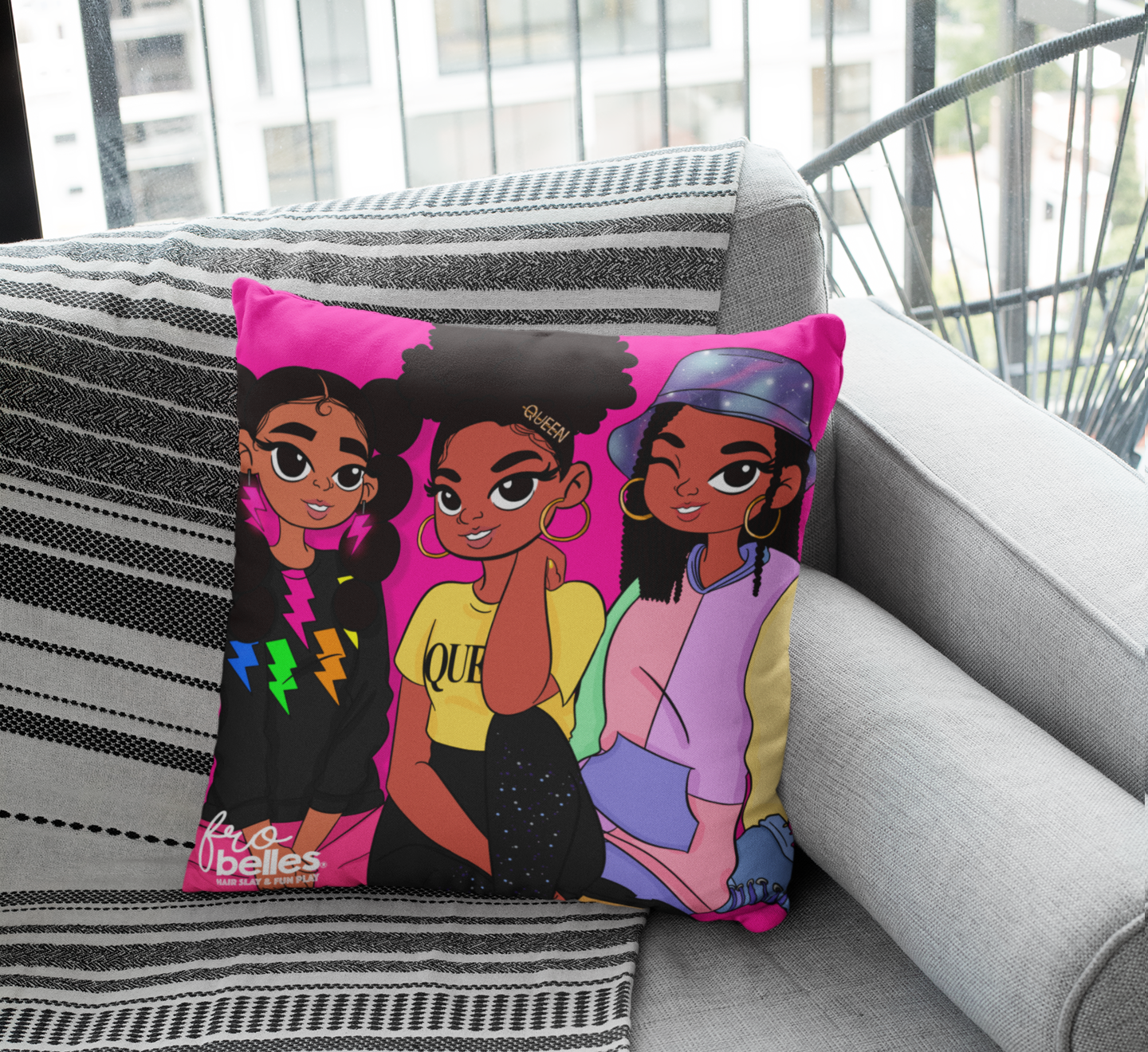 Frobelles Neonlicious - Pink Cushion