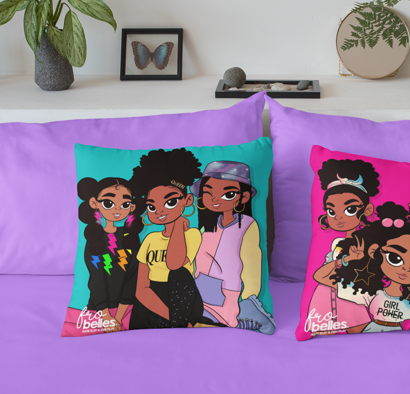 Frobelles Neonlicious - Blue Cushion